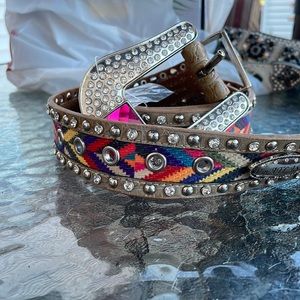 Womens Western Leather Belt